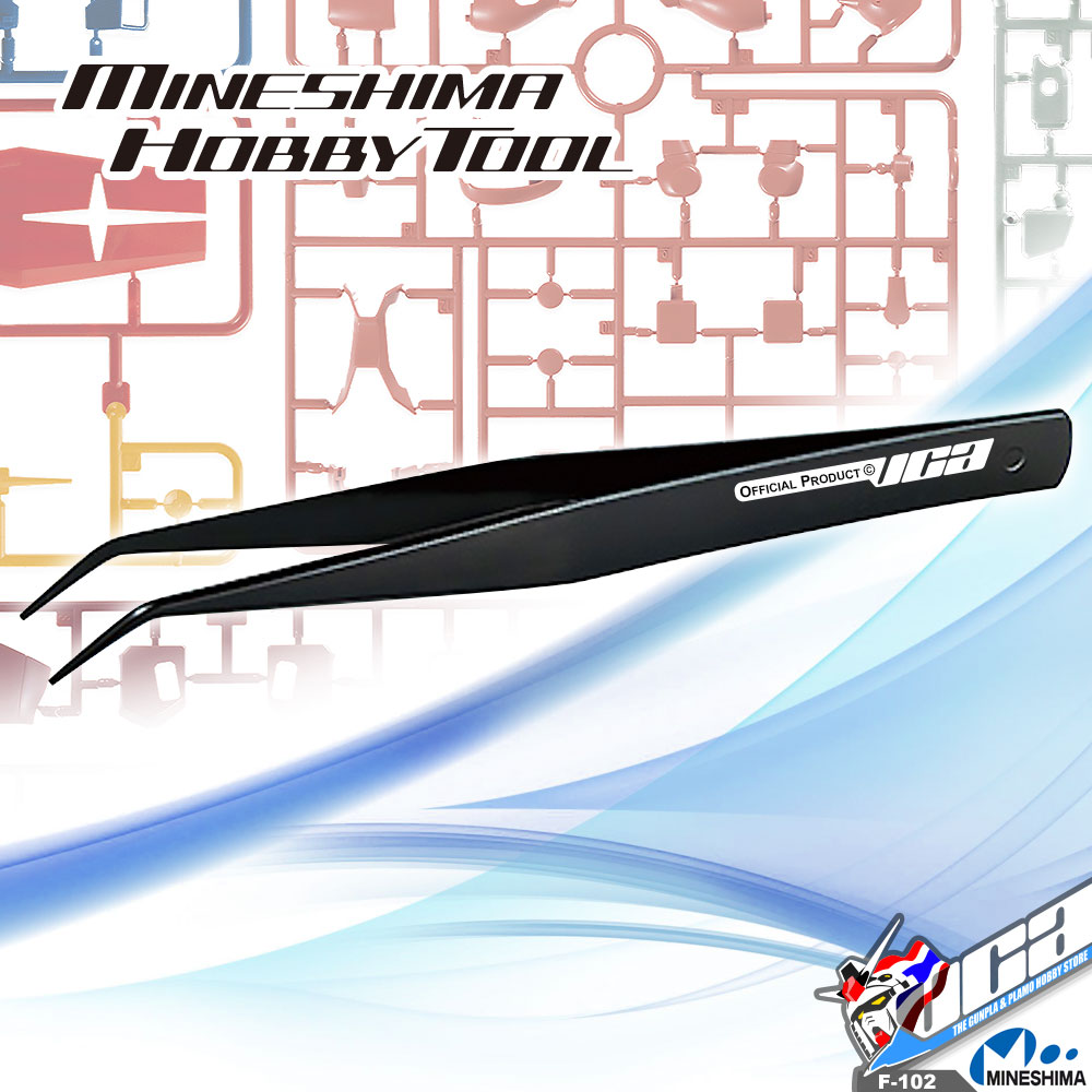 MINESHIMA F-102 AA ANGLED TWEEZERS