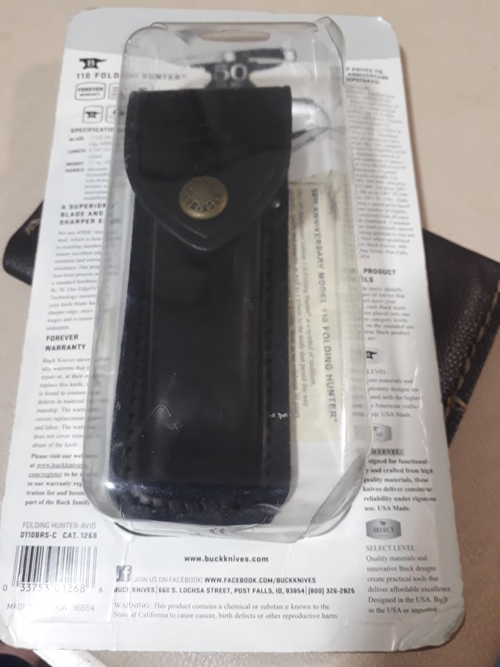 มีดBuck 110 50th Anniversary Dymondwood Folding Hunter Knife 0110BRS