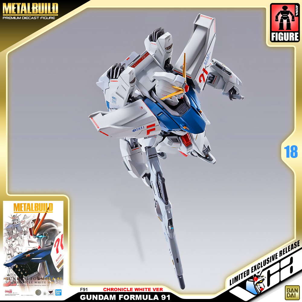 ⭐️ PREMIUM BANDAI PB TAMASHII NATIONS METAL BUILD MB GUNDAM F91 CHRONICLE WHITE VER กันดั้ม ฟิกเกอร์ ของเล่น VCA GUNDAM