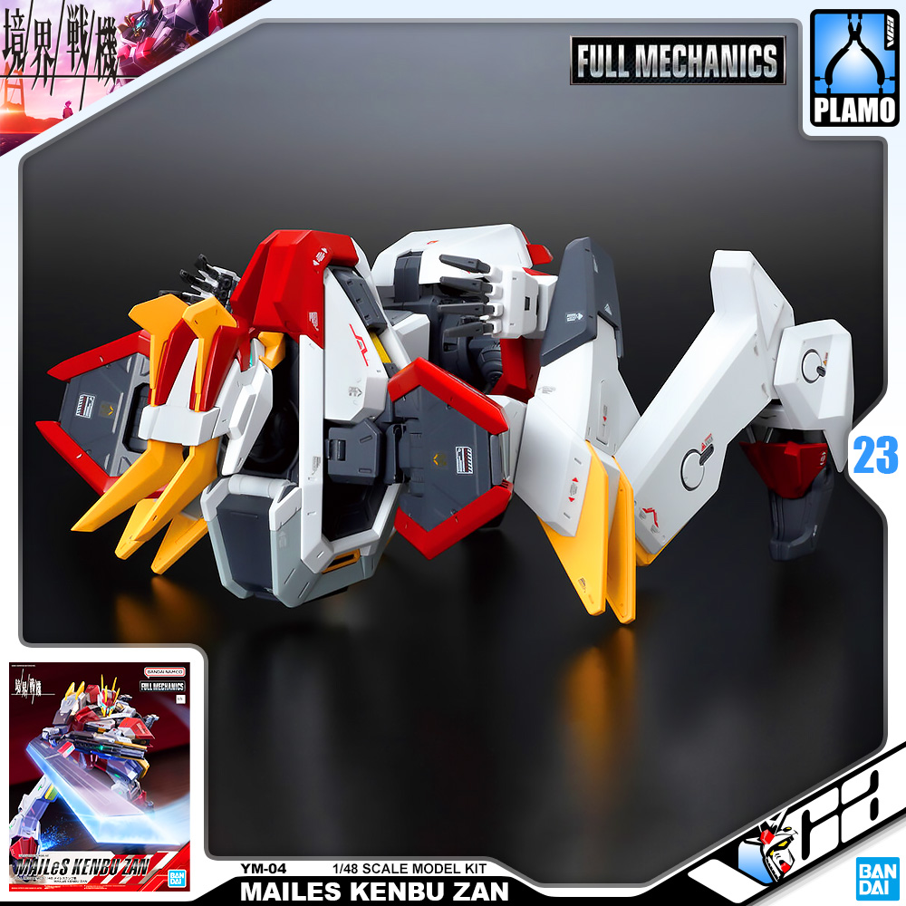 ⭐️ BANDAI KYOUKAI SENKI FULL MECHANICS FM 1/48 MAILES KENBU ZAN ประกอบ โมเดล ของเล่น VCA GUNDAM