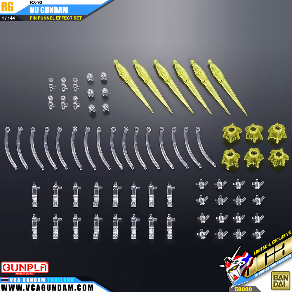 RG RX-93 NU GUNDAM + FIN FUNNEL EFFECT SET นู กันดั้ม
