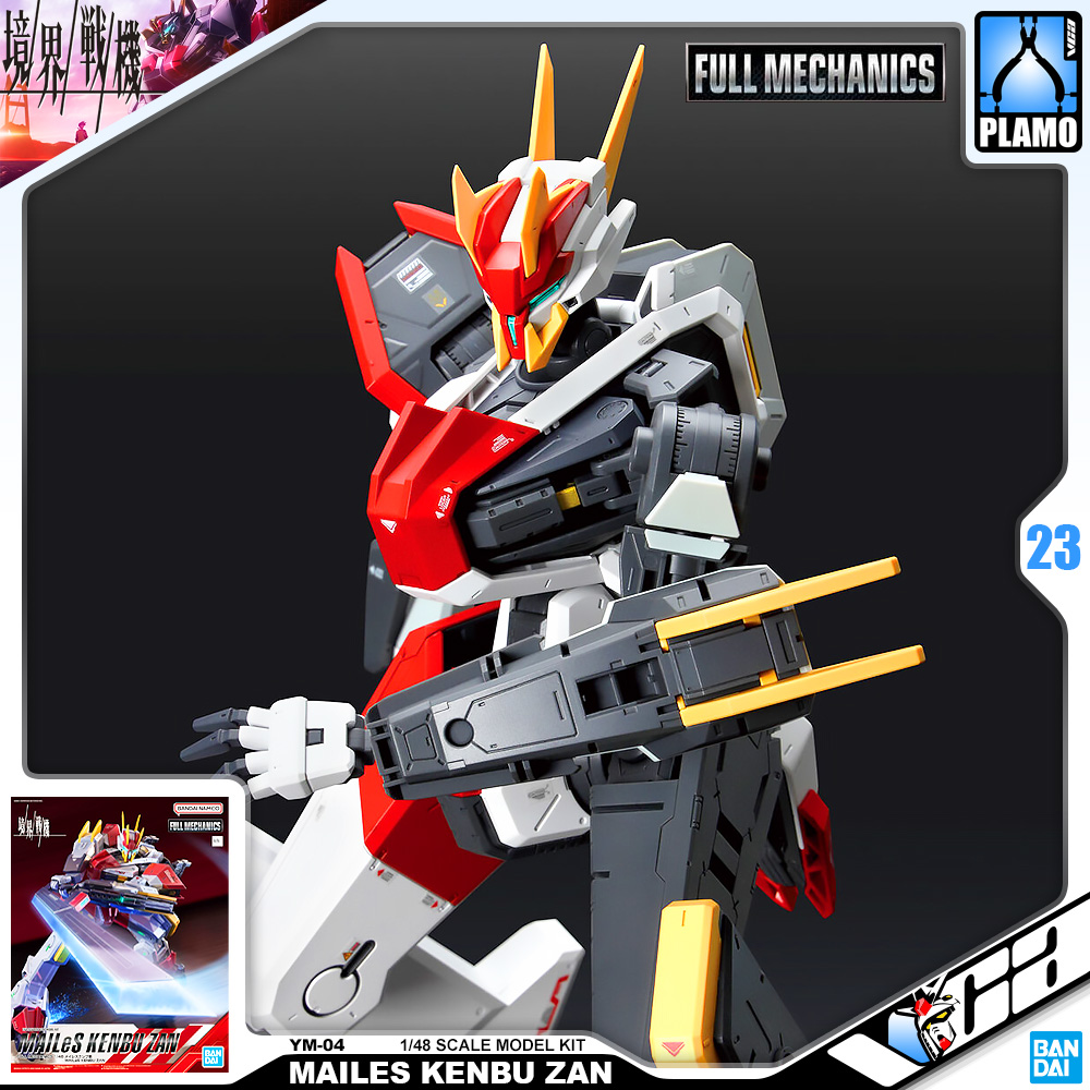 ⭐️ BANDAI KYOUKAI SENKI FULL MECHANICS FM 1/48 MAILES KENBU ZAN ประกอบ โมเดล ของเล่น VCA GUNDAM