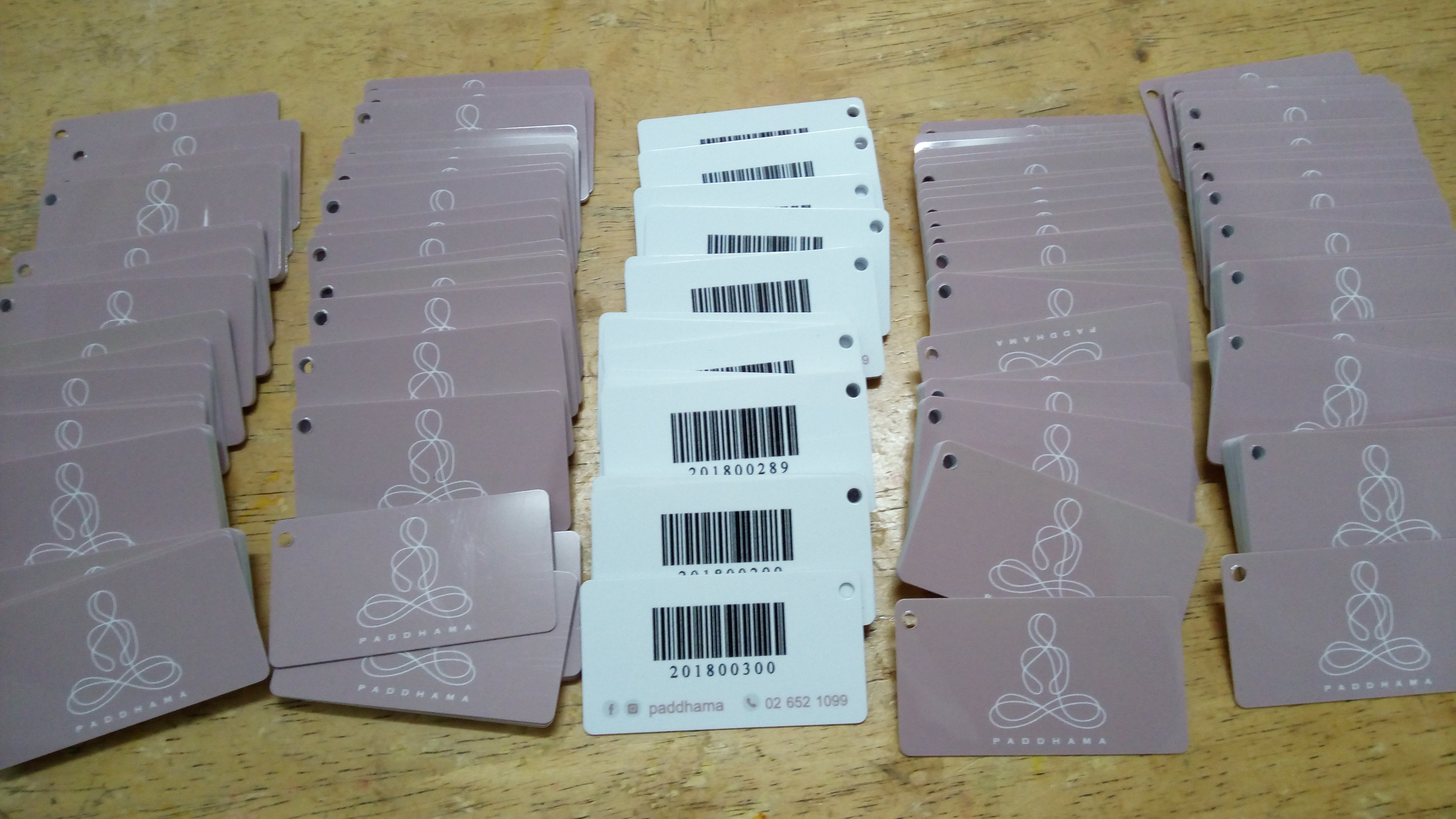 ตัวอย่างการ์ดการพิมพ์ บัตรสมาชิกใบเล็ก