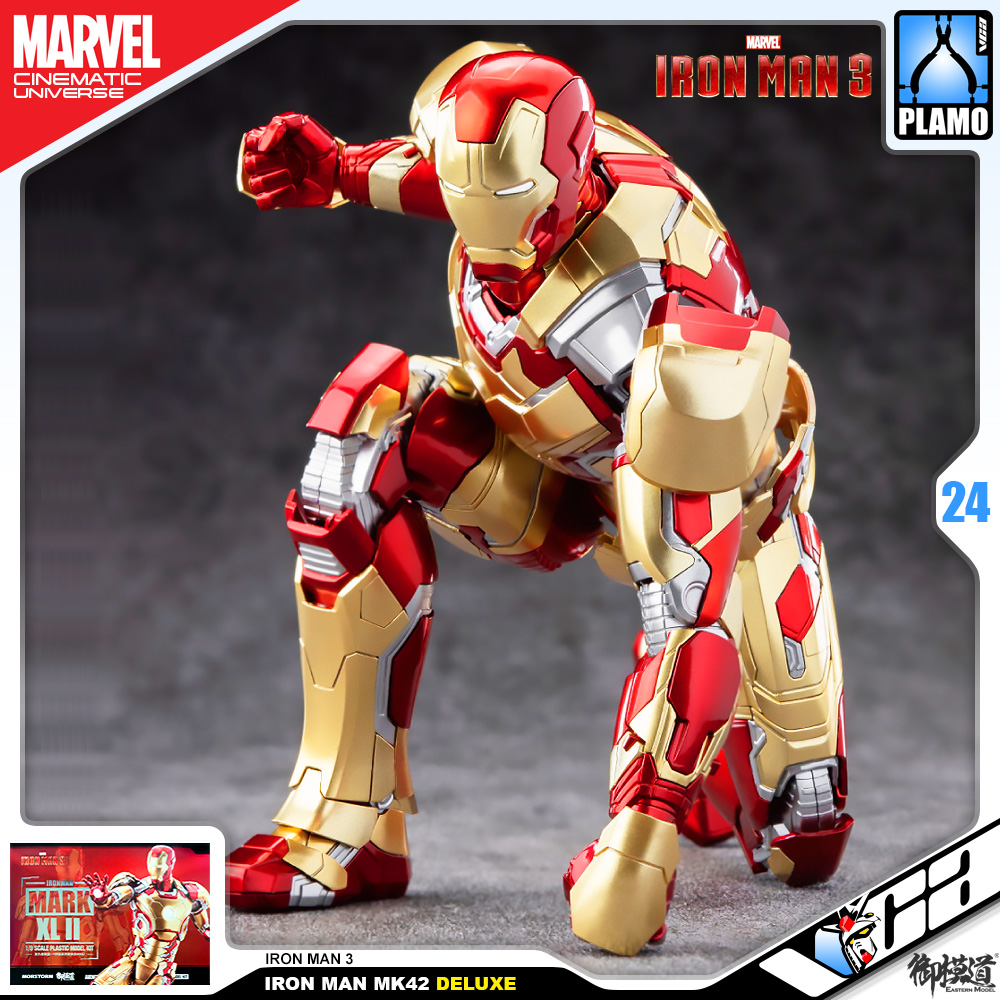 Eastern Model® x Morstorm Plastic Model Kits Series IRON MAN MARK 42 DELUXE IRON MAN 3