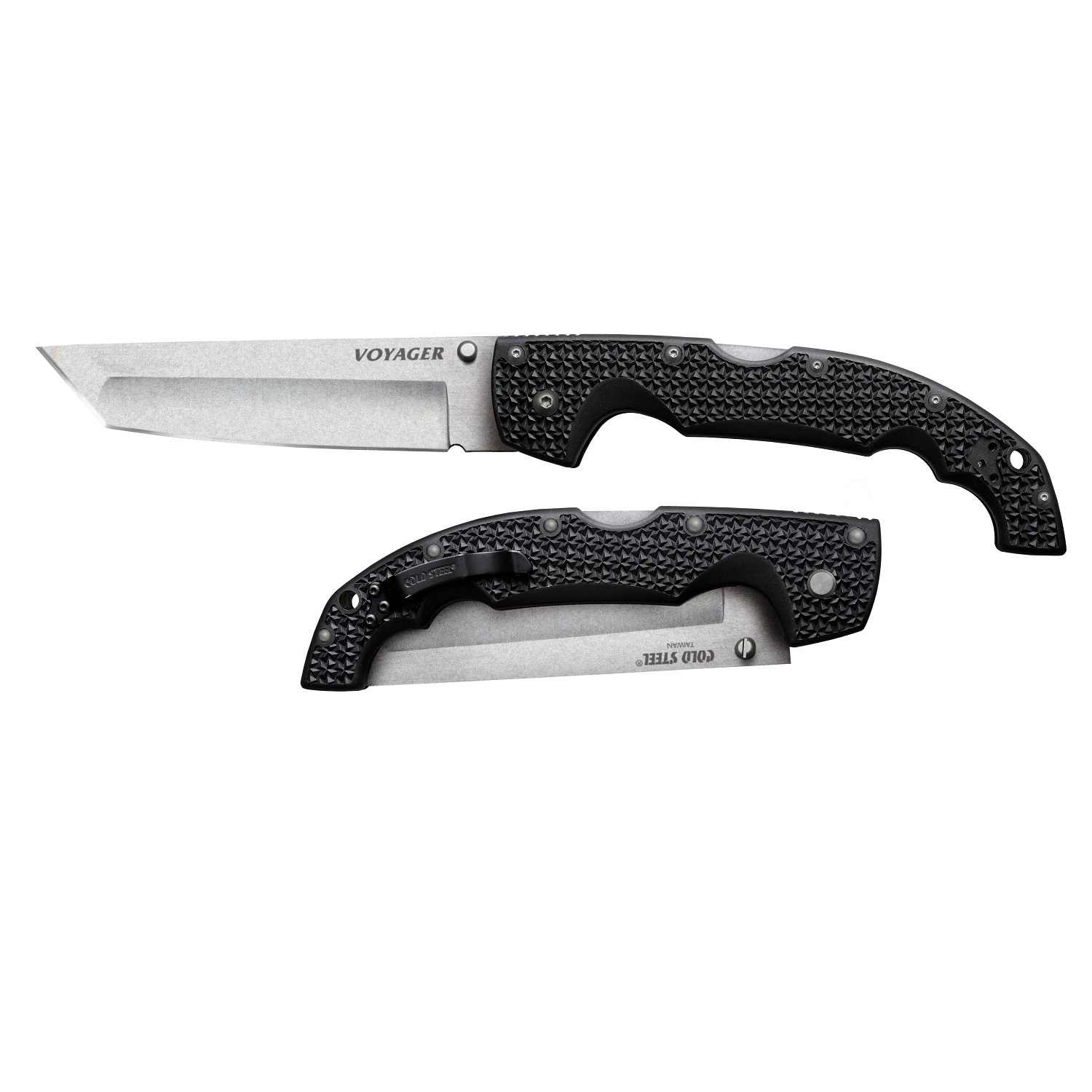 มีดพับ Cold Steel Voyager XL 5.5 in Tanto Plain Black GFN Handle 29AXT Japanese AUS10A Alloy