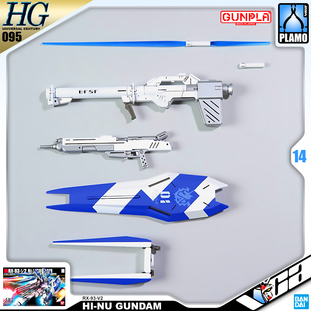 ⭐️ BANDAI GUNPLA HIGH GRADE UNIVERSAL CENTURY HGUC HG 1/144 HI-V HI NU V HI-NU GUNDAM ประกอบ หุ่นยนต์ โมเดล กันดั้ม กันพลา ของเล่น VCA GUNDAM