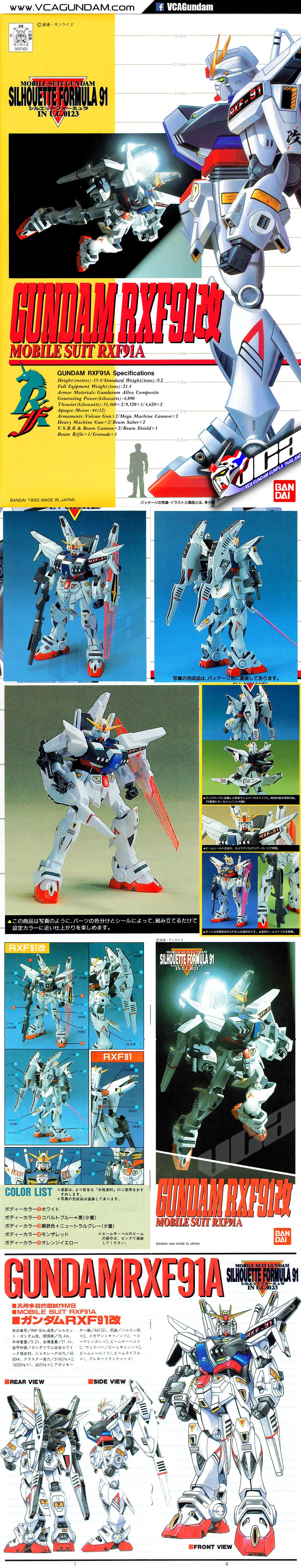 1/100 GUNDAM RXF91 KAI กันดั้ม