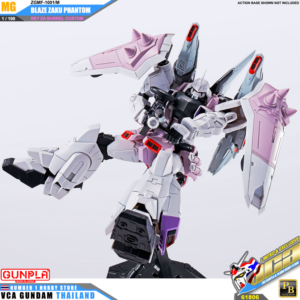 PREMIUM BANDAI GUNPLA MASTER GRADE MG 1/100 BLAZE ZAKU PHANTOM REY ZA BURREL CUSTOM โมเดล กันดั้ม กันพลา VCA GUNDAM