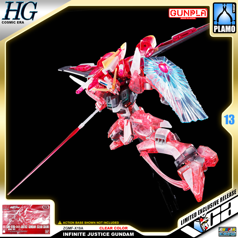 HG INFINITE JUSTICE GUNDAM CLEAR COLOR
