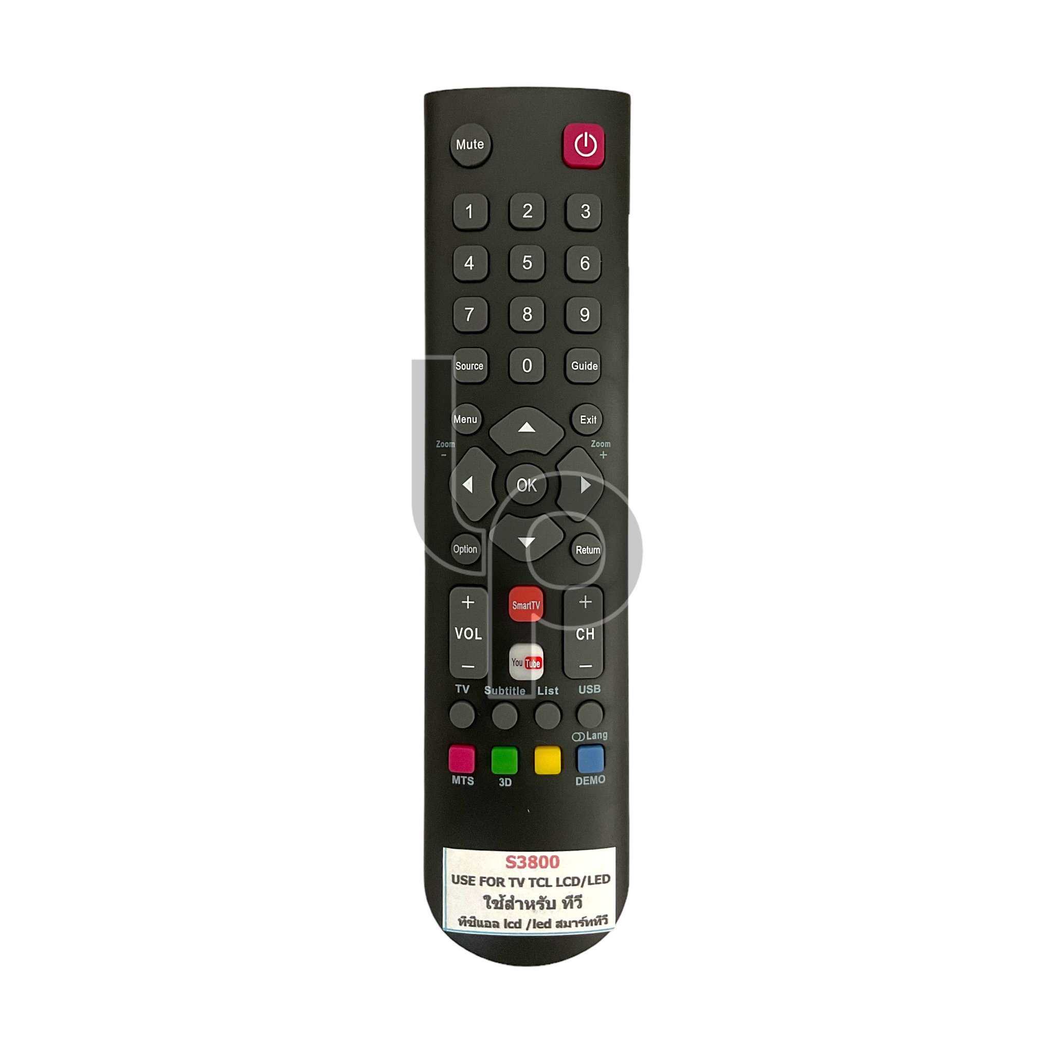 รีโมททีวี LCD/LED ยี่ห้อ TCL รุ่น S3800