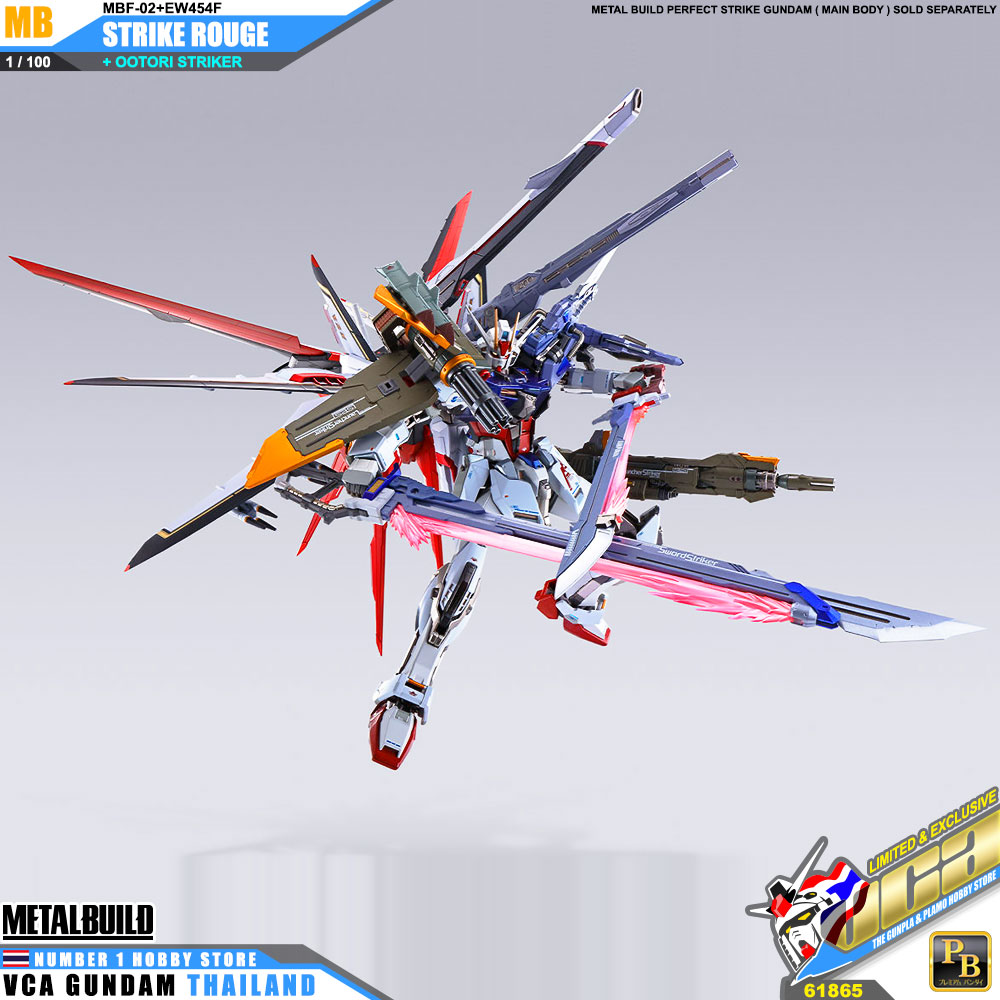 PREMIUM BANDAI TAMASHII NATIONS METAL BUILD STRIKE ROUGE OOTORI STRIKER กันดั้ม ฟิกเกอร์ VCA GUNDAM
