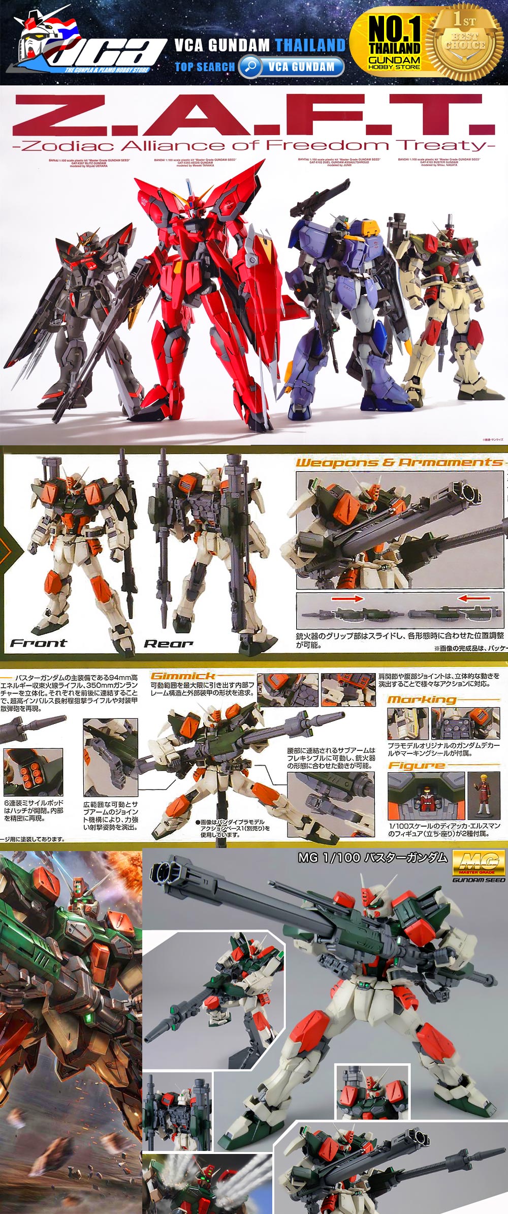 MG GAT-X103 BUSTER GUNDAM บัสเตอร์ กันดั้ม