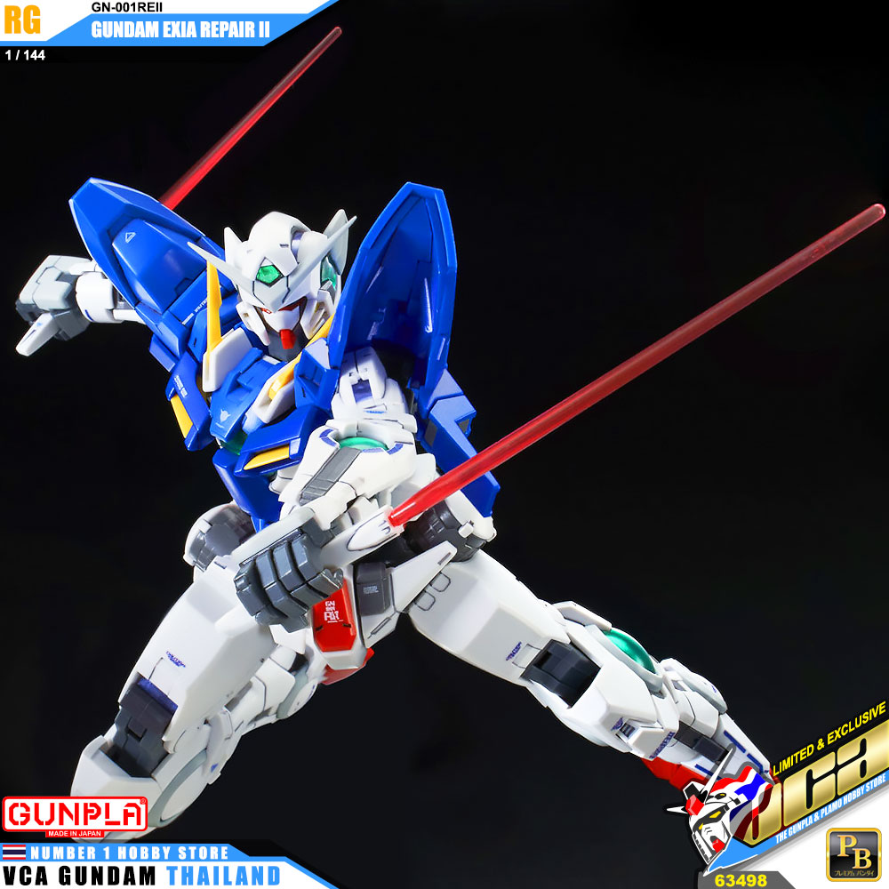 PREMIUM BANDAI GUNPLA REAL GRADE RG 1/144 GUNDAM EXIA REPAIR II 2 โมเดล กันดั้ม กันพลา VCA GUNDAM