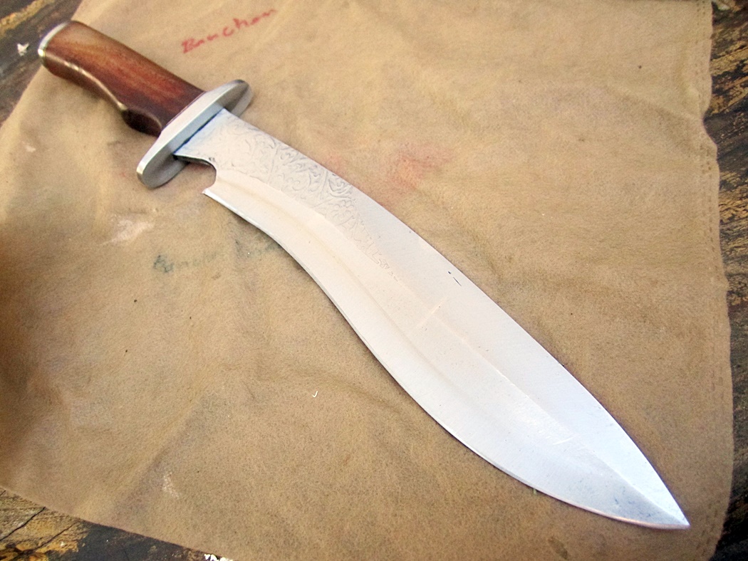 มีดเหล็กD2 Michael Cody's Custom Handmade D2 steel Sasquatch Bowie Knife Machete (ตำหนิตามรูป)