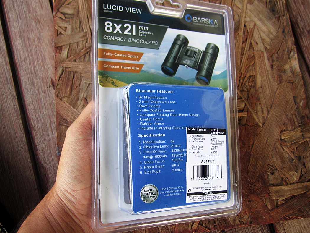 กล้องส่องทางไกล Barska Lucid AB10108 8x21 Compact Binoculars W/ Case