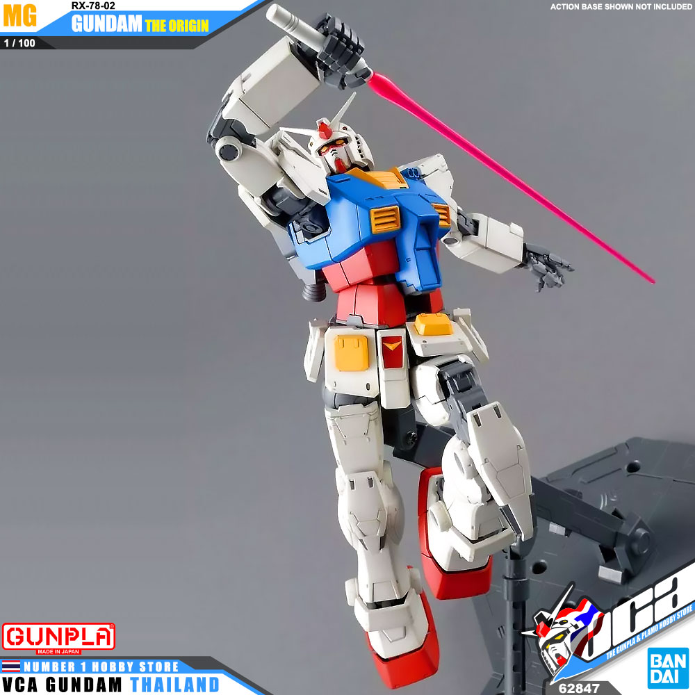 BANDAI GUNPLA MASTER GRADE MG 1/100 RX-78-02 GUNDAM THE ORIGIN โมเดล กันดั้ม กันพลา VCA GUNDAM