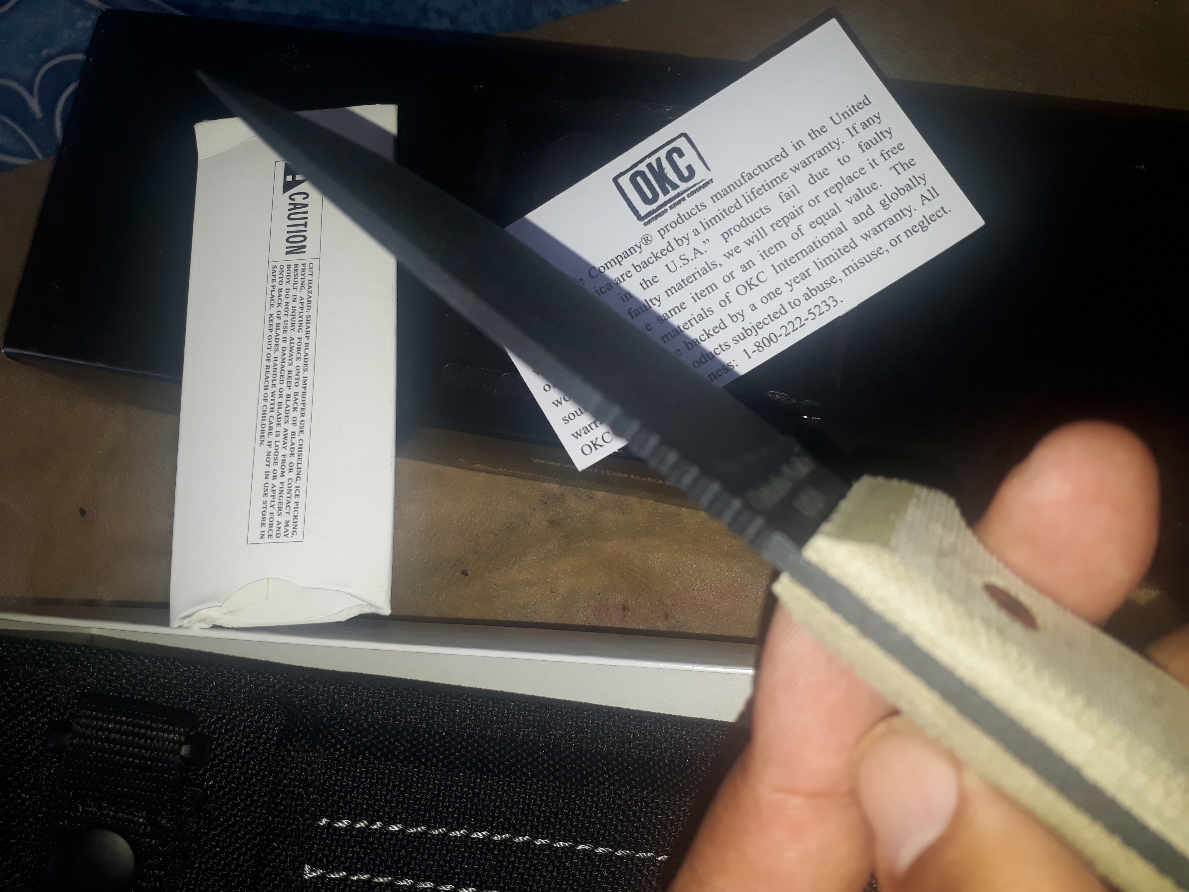 Ontario Knife Company 8665 RAT-3 Plain Edge with Black Nylon Sheath