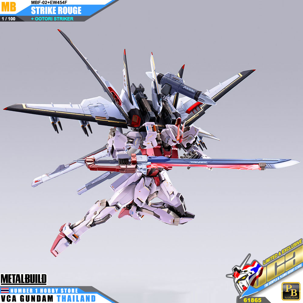 PREMIUM BANDAI TAMASHII NATIONS METAL BUILD STRIKE ROUGE OOTORI STRIKER กันดั้ม ฟิกเกอร์ VCA GUNDAM