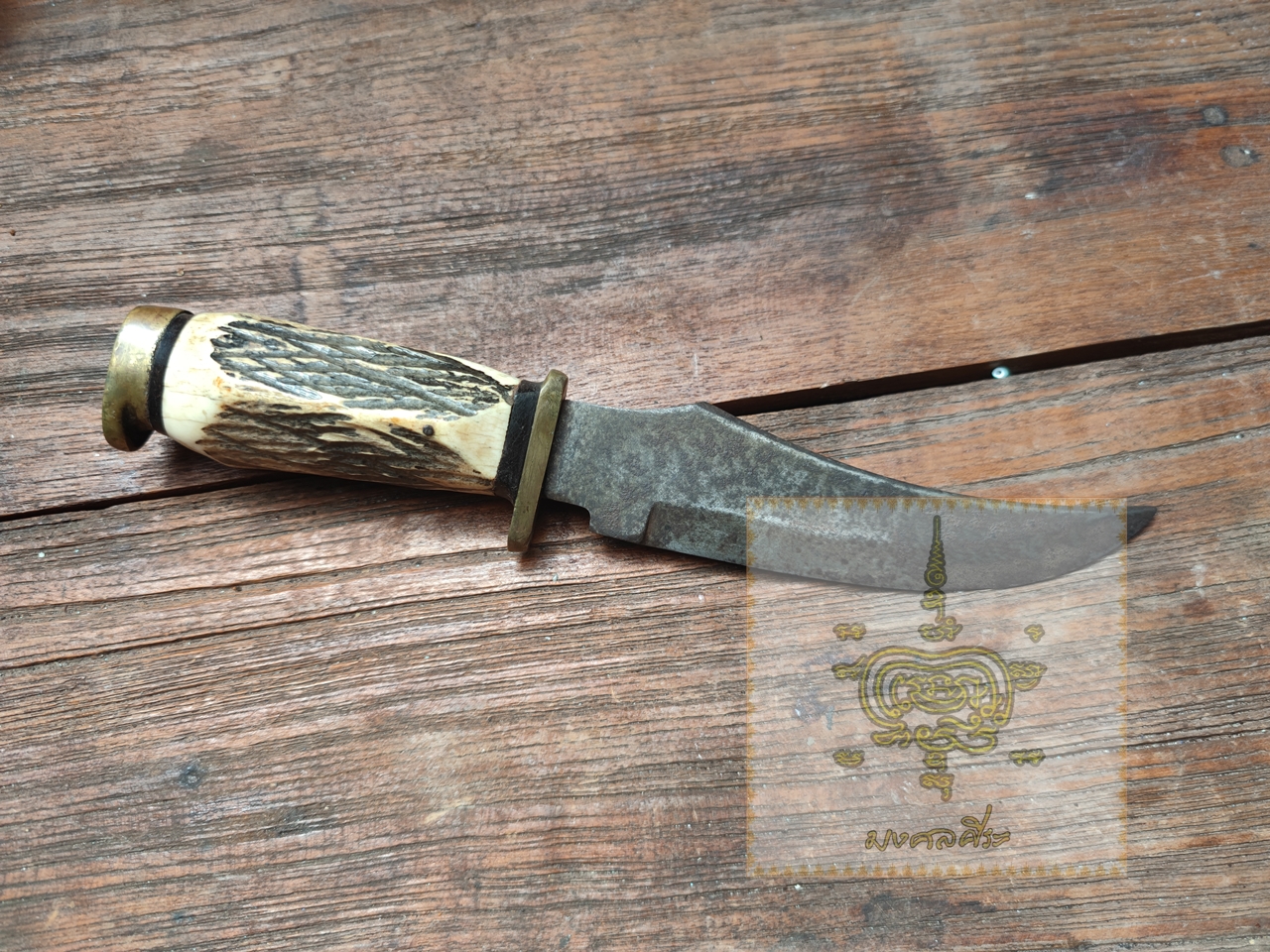 มีดโบวี่ ด้ามเขากวาง งานญี่ปุ่น