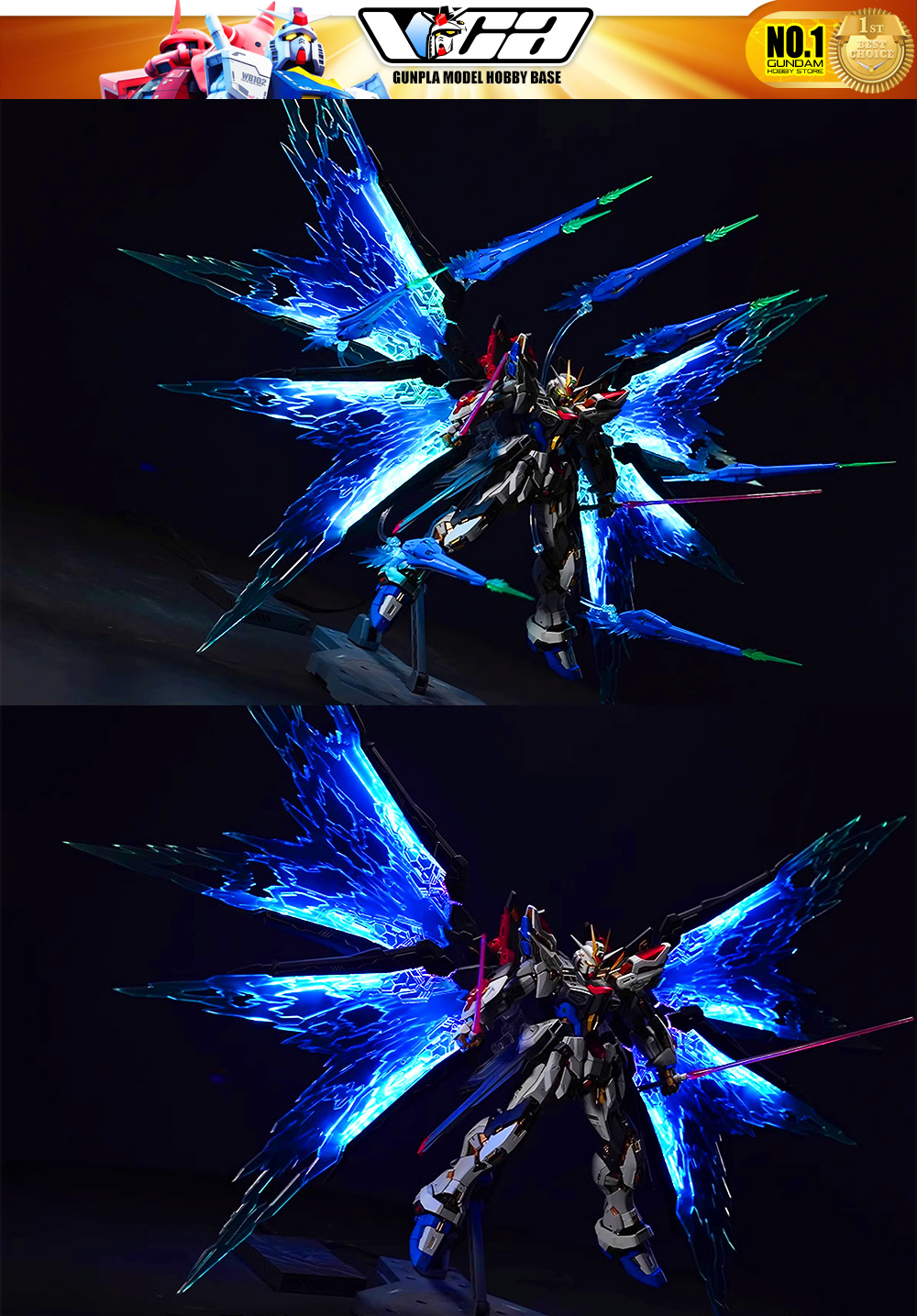 Kosmos Lighting Full System for MGEX Strike Freedom Gundam Gunpla Plastic Model Action Toy Kit VCA Thailand