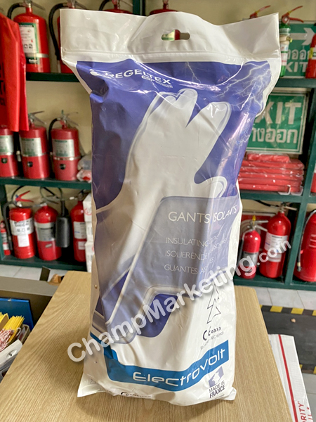 รีเจลเทค อีเลคโทรโวล์ท ถุงมือป้องกันไฟฟ้า 36000 โวลท์ Class 4 ไซส์ 10