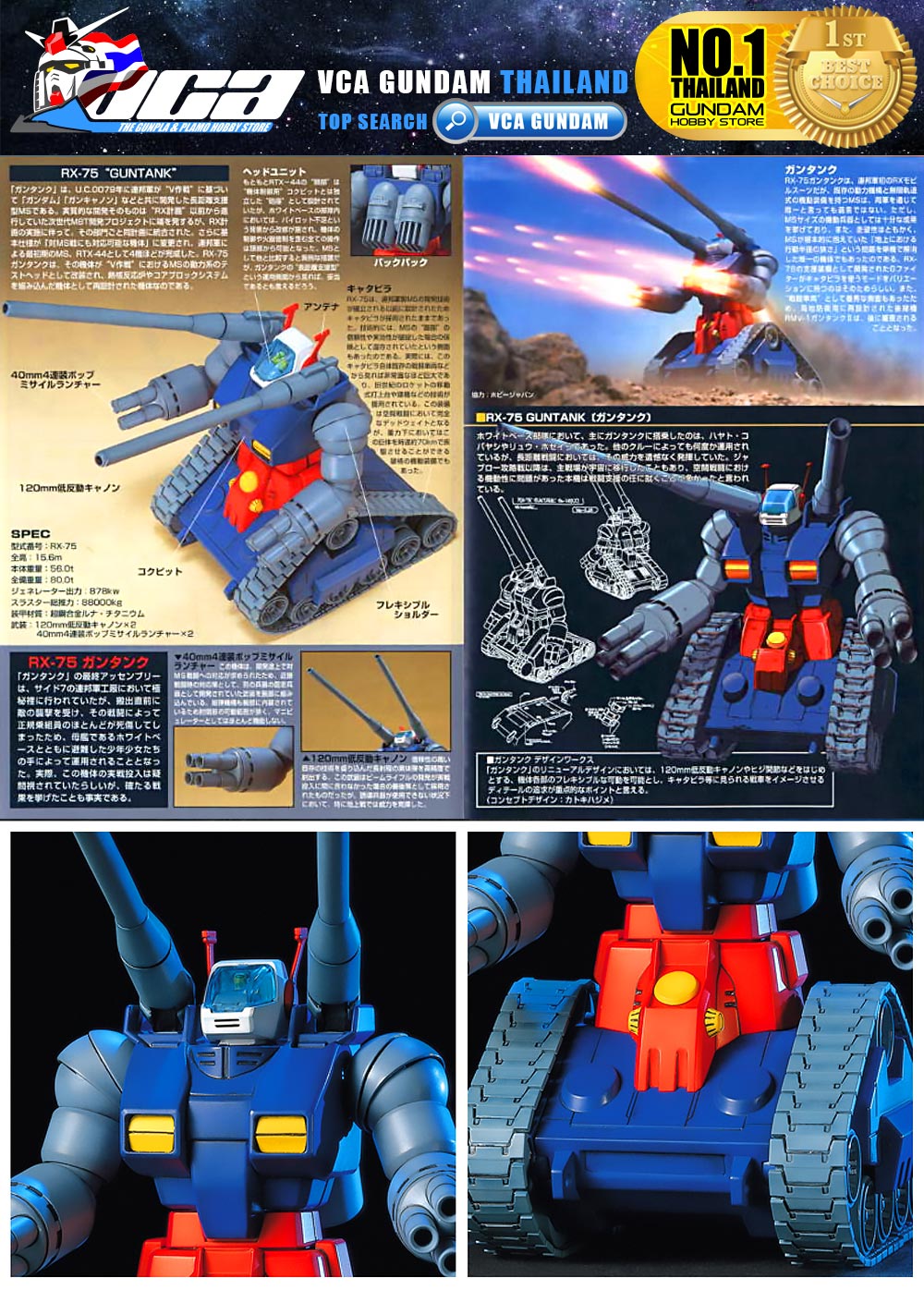 HG RX-75 GUNTANK กันแทงค์