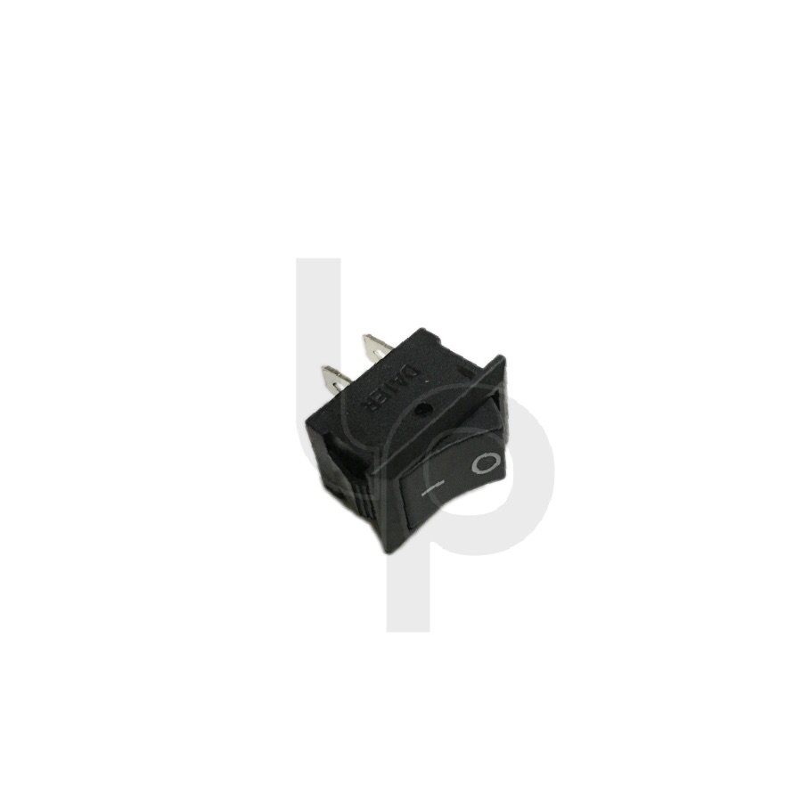 สวิตซ์เปิด-ปิด KCD-1 220V 2ขา เหลี่ยม สีดำ แพ๊ค 2 ชิ้น