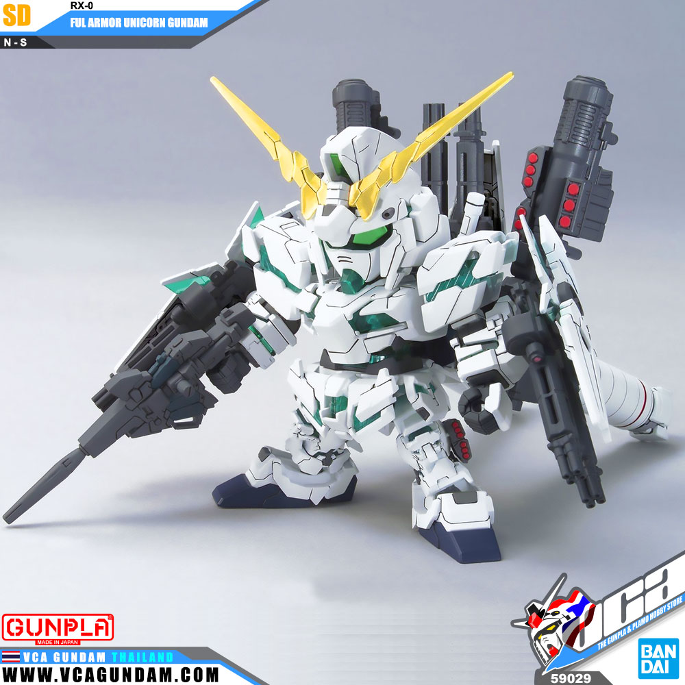 SD BB390 RX-0 FULL UNICORN GUNDAM ฟูล อาร์เมอร์ ยูนิคอร์น กันดั้ม