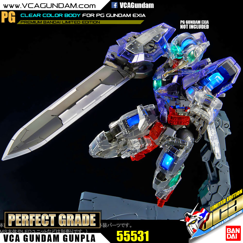 CLEAR COLOR BODY FOR PG GUNDAM EXIA กันดั้ม เอ็กเซีย