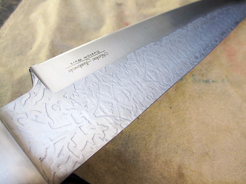 มีด เหล็ก D2 Markus Custom Handmade D2 Steel Bowie Knife Tactical Camping Wenge Engraving นำเข้าจากUnited Kingdom