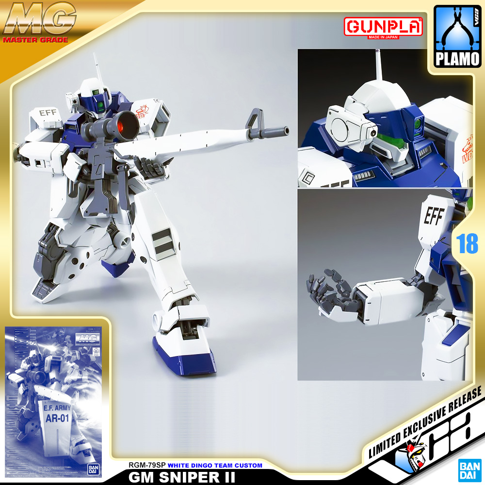 MG RGM-79SP GM SNIPER II WHITE DINGO TEAM CUSTOM