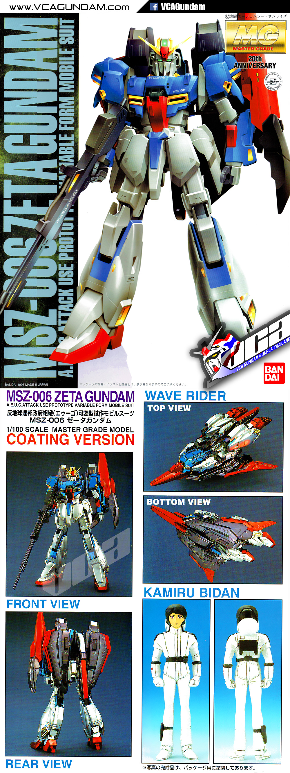 MG ZETA GUNDAM COATING VERSION เซต้า กันดั้ม