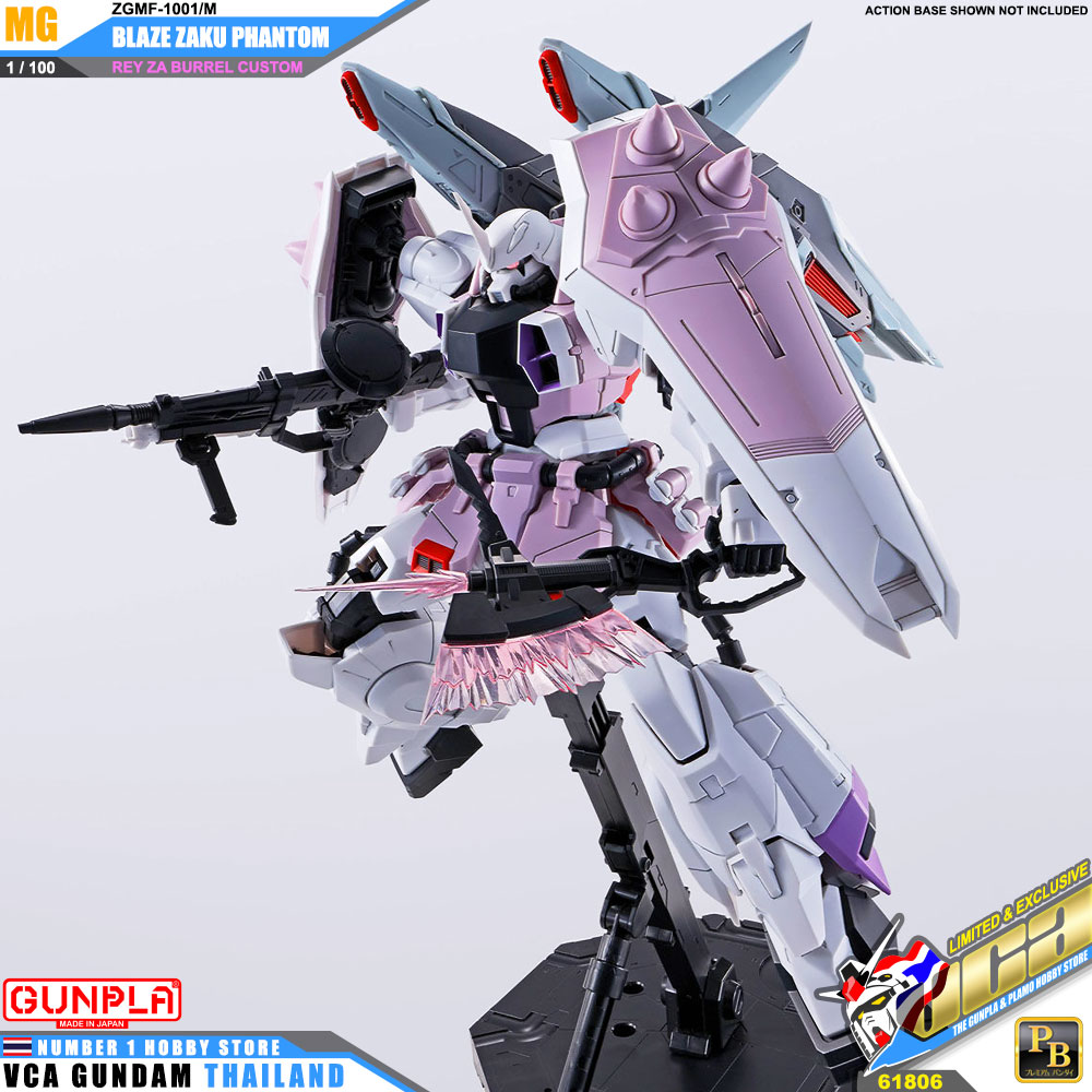 PREMIUM BANDAI GUNPLA MASTER GRADE MG 1/100 BLAZE ZAKU PHANTOM REY ZA BURREL CUSTOM โมเดล กันดั้ม กันพลา VCA GUNDAM