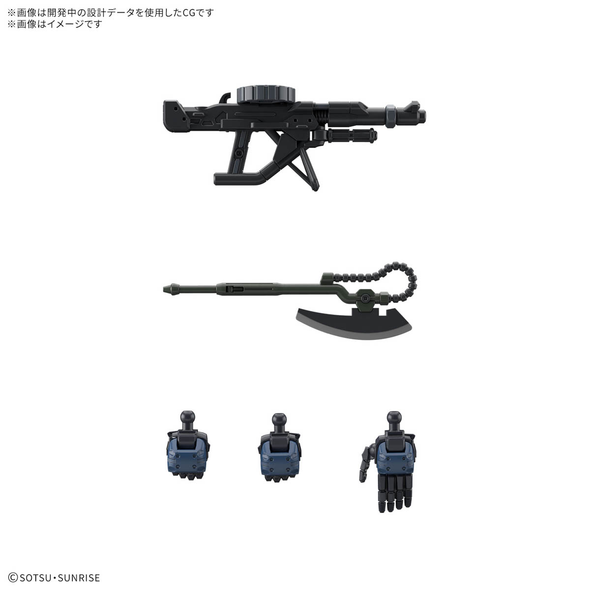 Bandai Namco Gunpla High Grade HG GQuuuuuuX Police Zaku Action Figure Model Toy Kit VCA Gundam Thailand