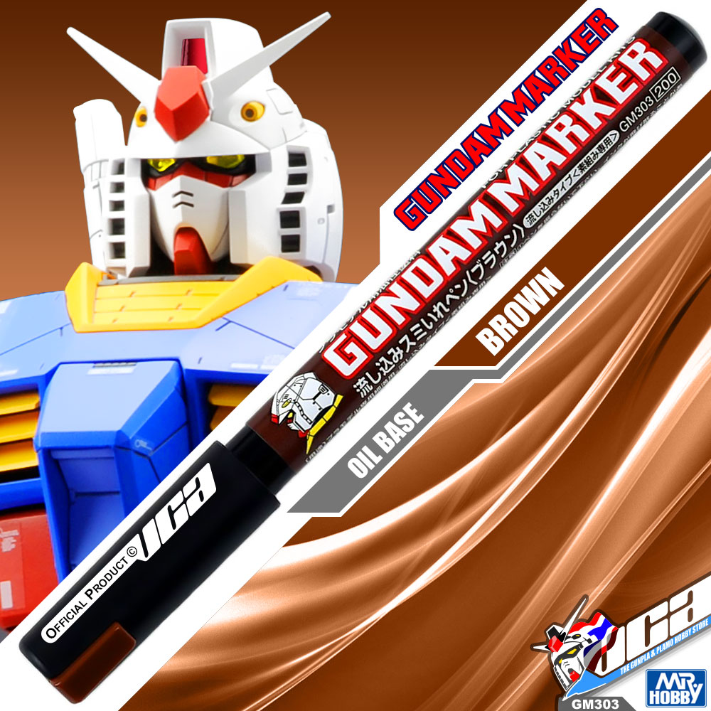 GM303 GUNDAM MARKER (POUR TYPE PANEL LINE) BROWN
