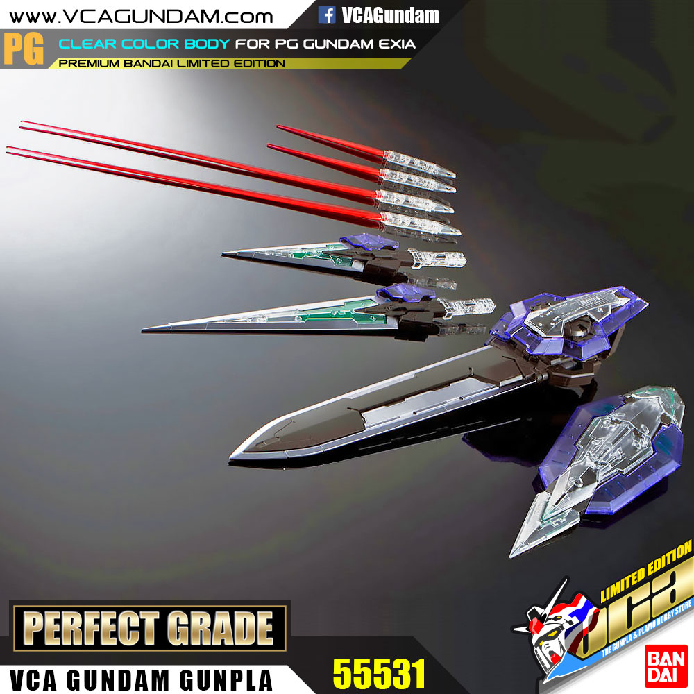 CLEAR COLOR BODY FOR PG GUNDAM EXIA กันดั้ม เอ็กเซีย
