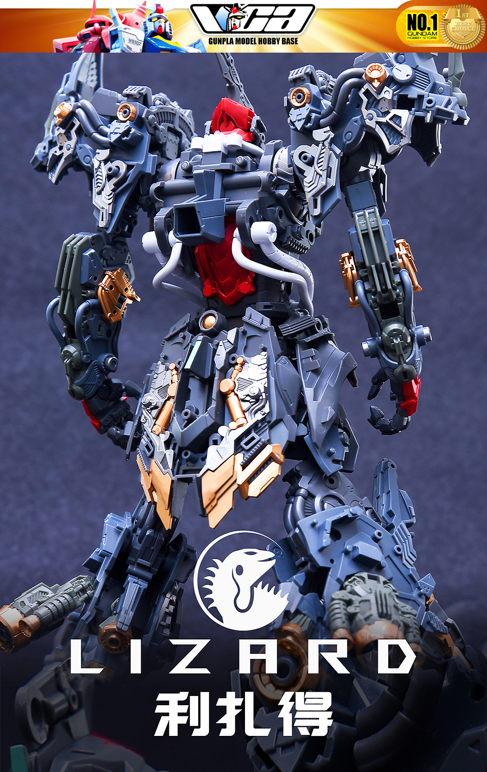 Infinite Dimension 无限新星 In Era+ RMD Lizard 利扎得 Master Grade MG Plastic Model Action Figure Toy Kit VCA Gundam Thailand