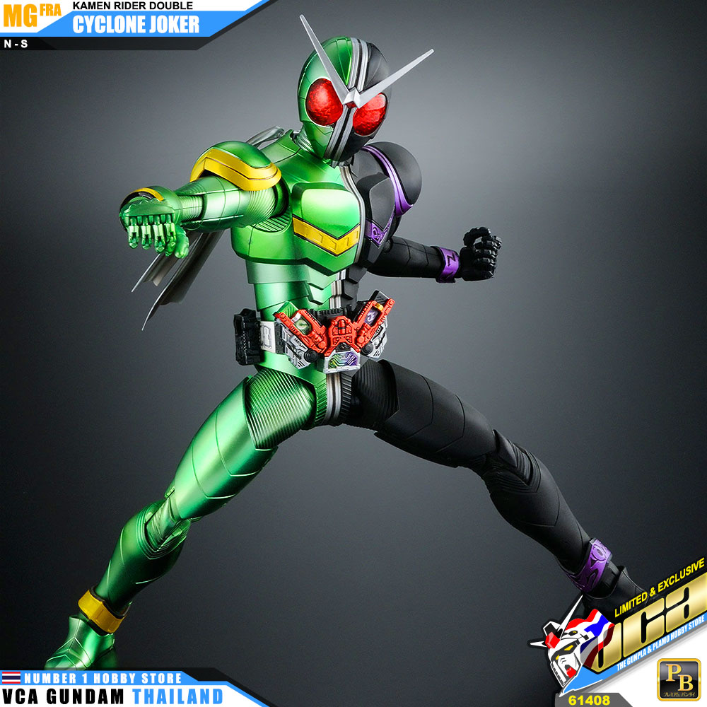 PREMIUM BANDAI MG FIGURE RISE ARTISAN KAMEN RIDER DOUBLE CYCLONE JOKER มาสค์ไรเดอร์บิลด์ พลาสติก โมเดล VCA GUNDAM