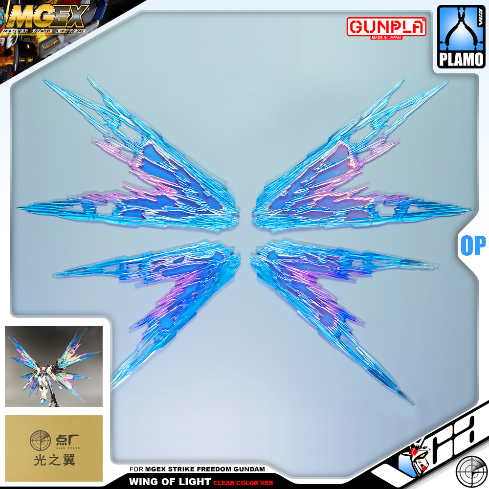 WING OF LIGHT FOR MGEX STRIKE FREEDOM GUNDAM (CLEAR VER)