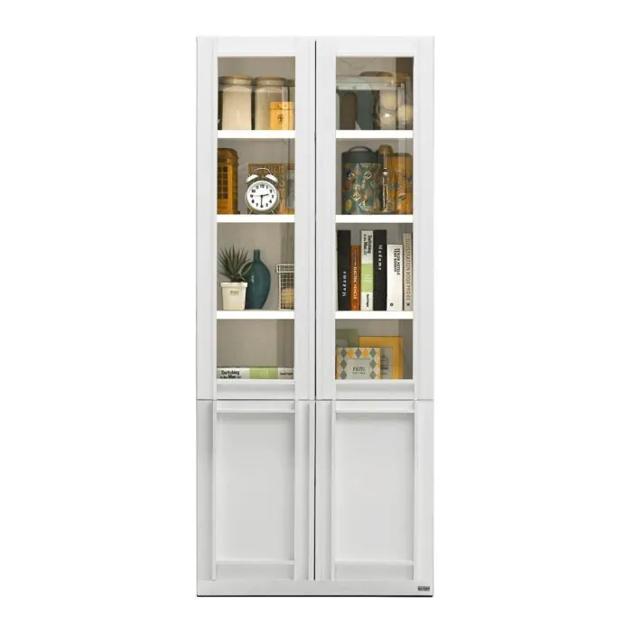 ตู้โชว์ รุ่น Lybrary สีขาว
