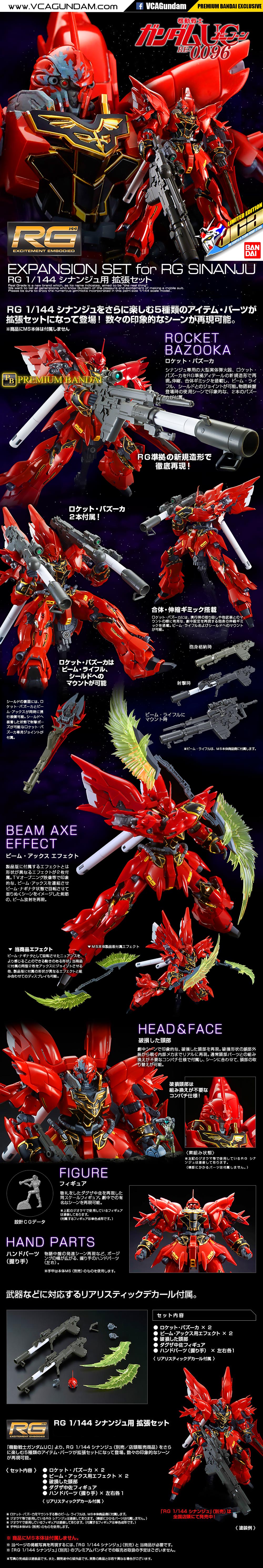 EXPANSION SET FOR RG SINANJU ซีนันจู