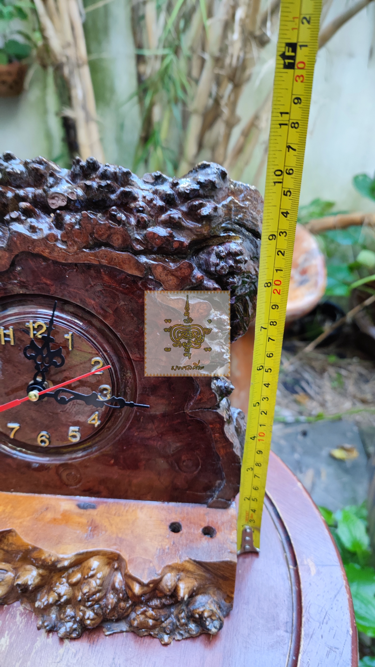 นาฬิกาปุ่มไม้ มะค่า 4