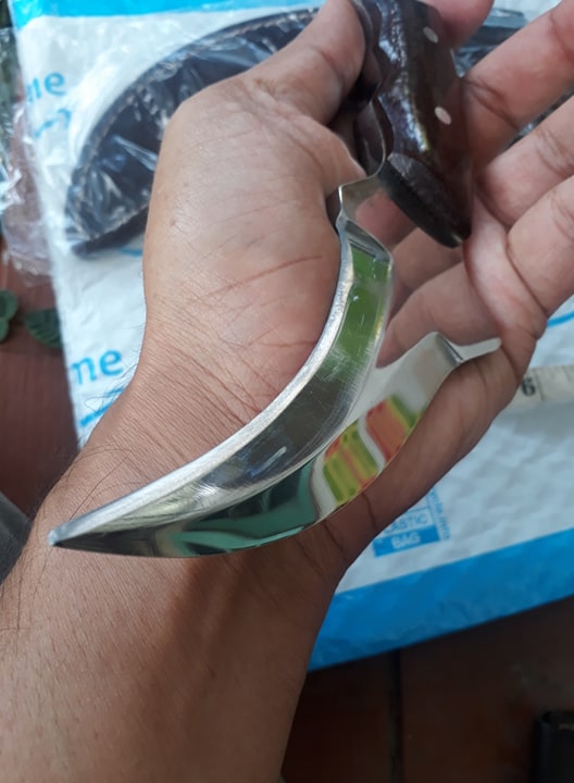 มีดคารัมบิท KARAMBIT KNIFE D2 MICARTA HANDLE 169