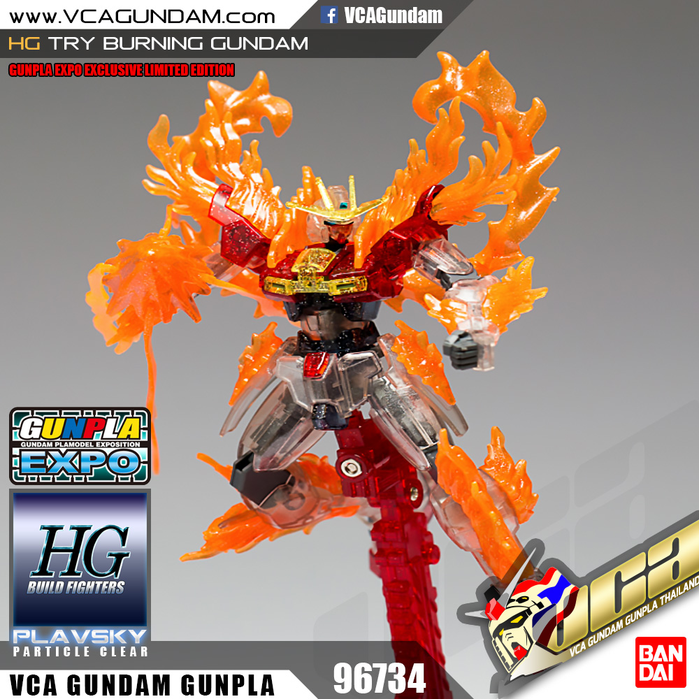 EXPO LIMITED HG TRY BURNING GUNDAM PLAVSKY CLEAR