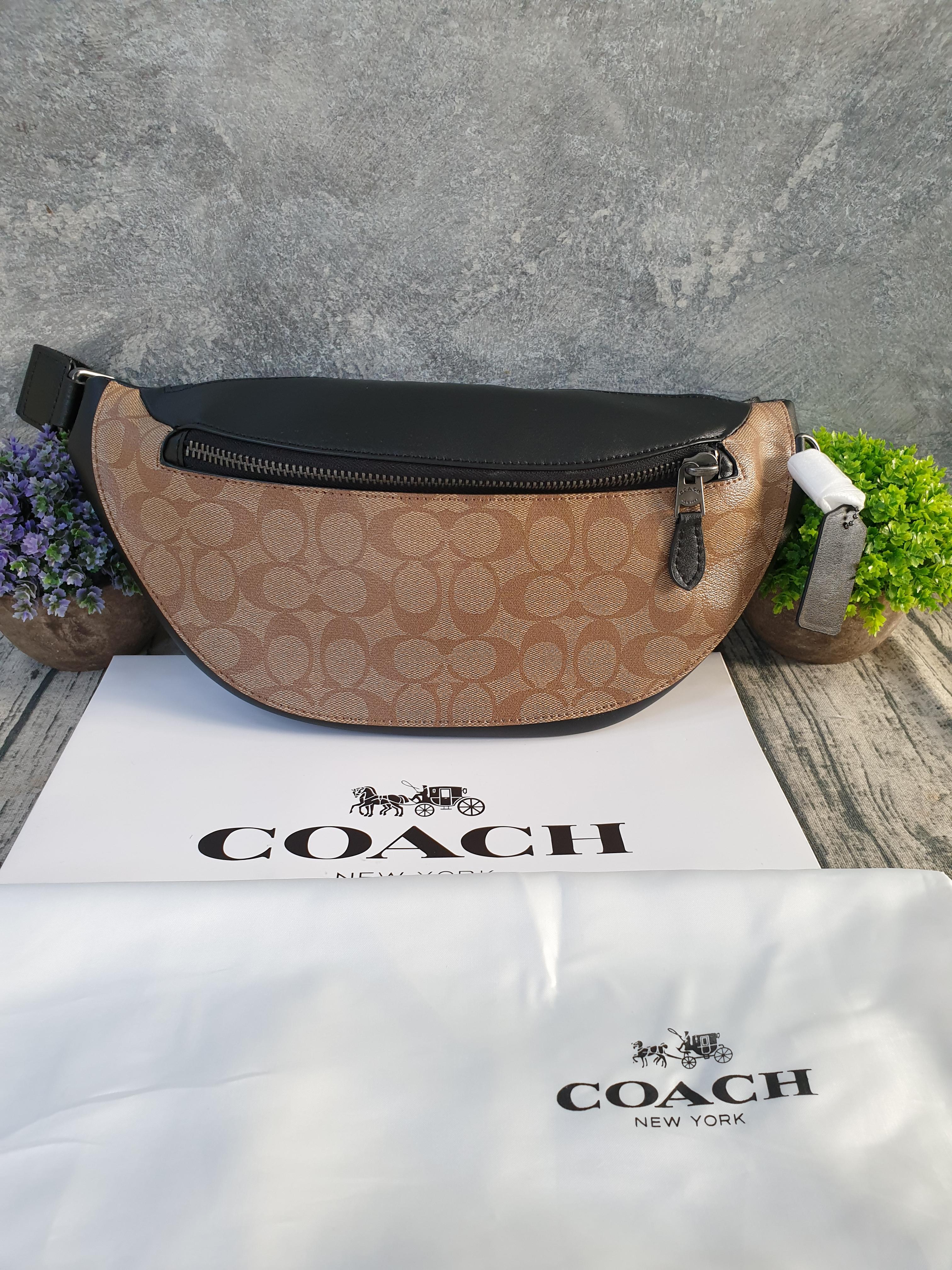 COACH WARREN BELT BAG IN SIGNATURE CANVAS (COACH F78777)