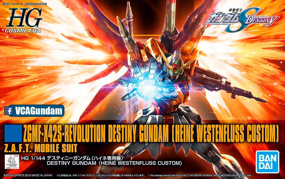 HG ZGMF-X42S DESTINY GUNDAM HEINE WESTINFLUSS เดสทินี กันดั้ม