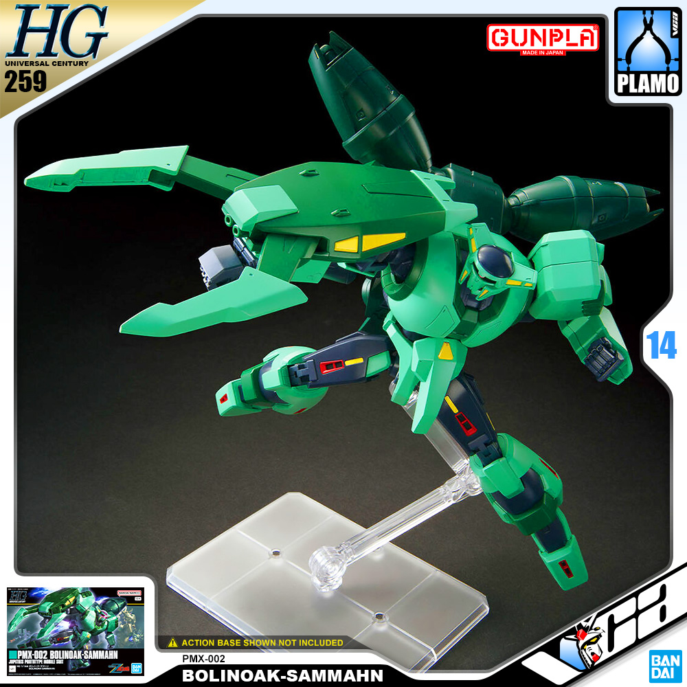 Bandai Gunpla High Grade Universal Century HGUC 1/144 HG Bolinoak-Sammahn Action Figure Model Toy Kit VCA Gundam Thailand