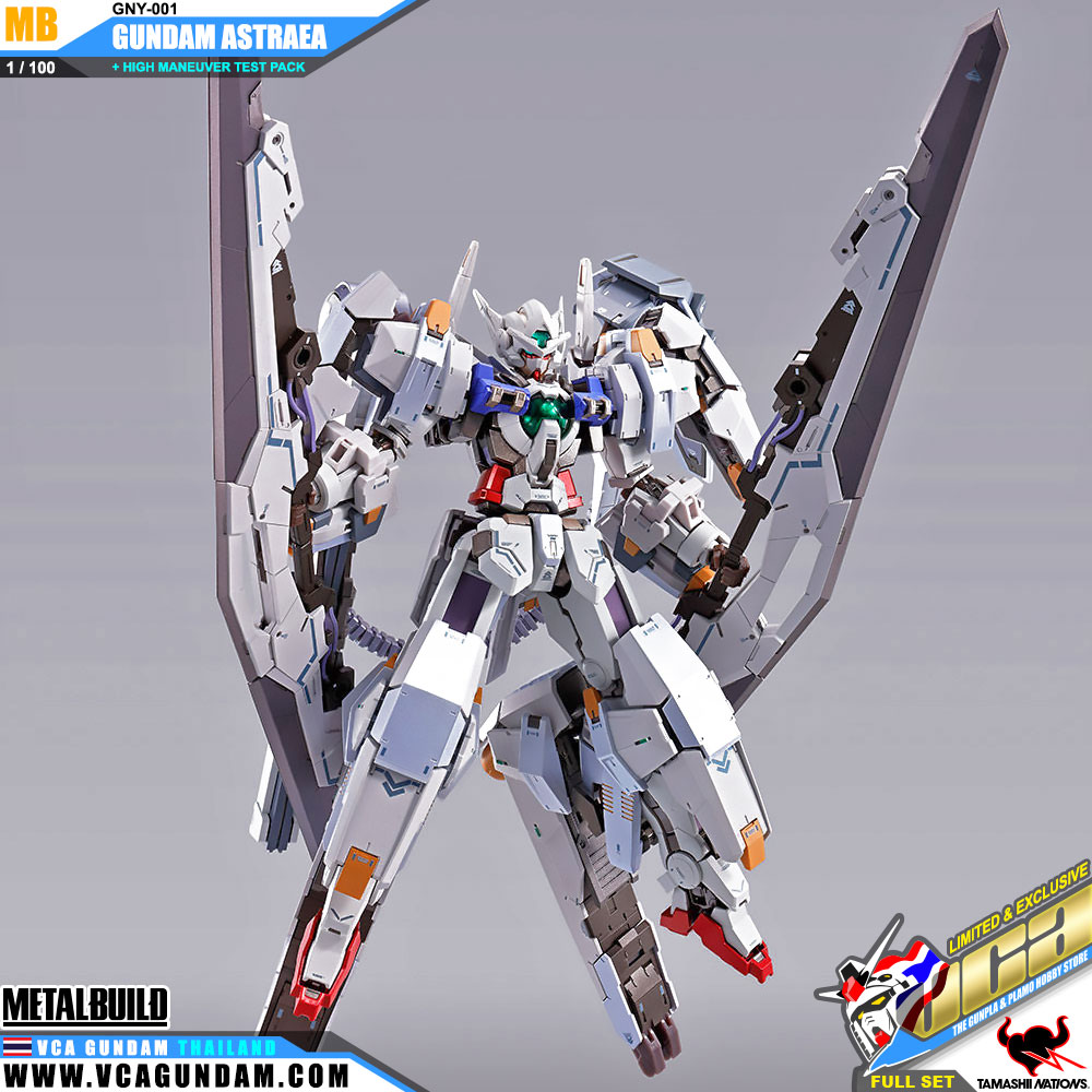 Metal Build GNY-001 GUNDAM ASTRAEA + HIGH MANEUVER TEST PACK FULL SET