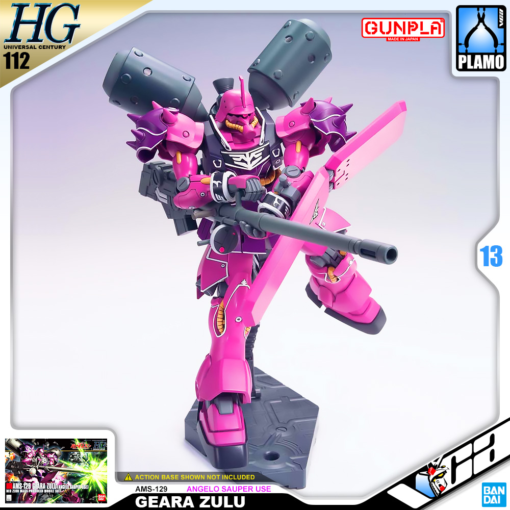 ⭐️ BANDAI GUNPLA HIGH GRADE UNIVERSAL CENTURY HGUC HG 1/144 AMS-129 GEARA ZULU ANGELO SAUPER USE ประกอบ หุ่นยนต์ โมเดล กันดั้ม กันพลา ของเล่น VCA GUNDAM