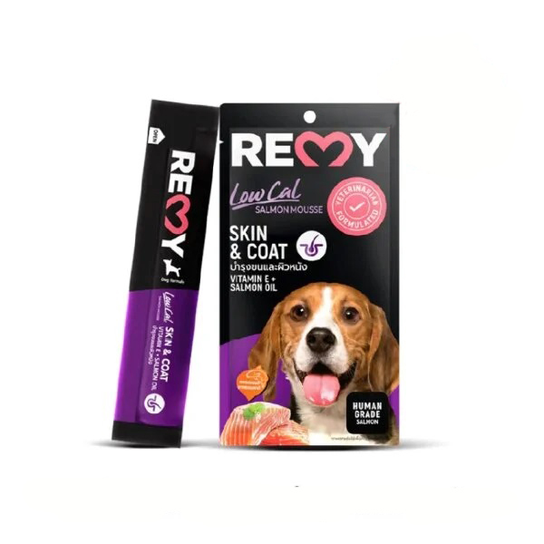 Remy เรมี่ แซลมอนมูส สุนัขเลีย 15g x 4 ซอง